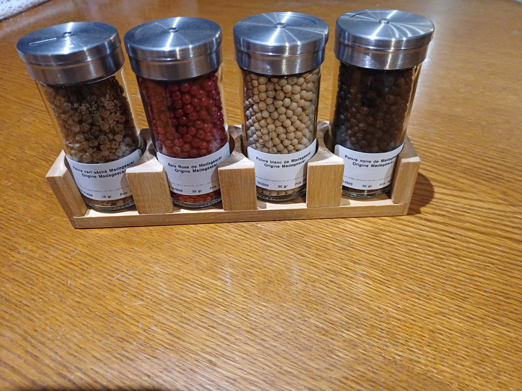 Coffret Poivres Baies Madagascar - Cadeau Gourmet