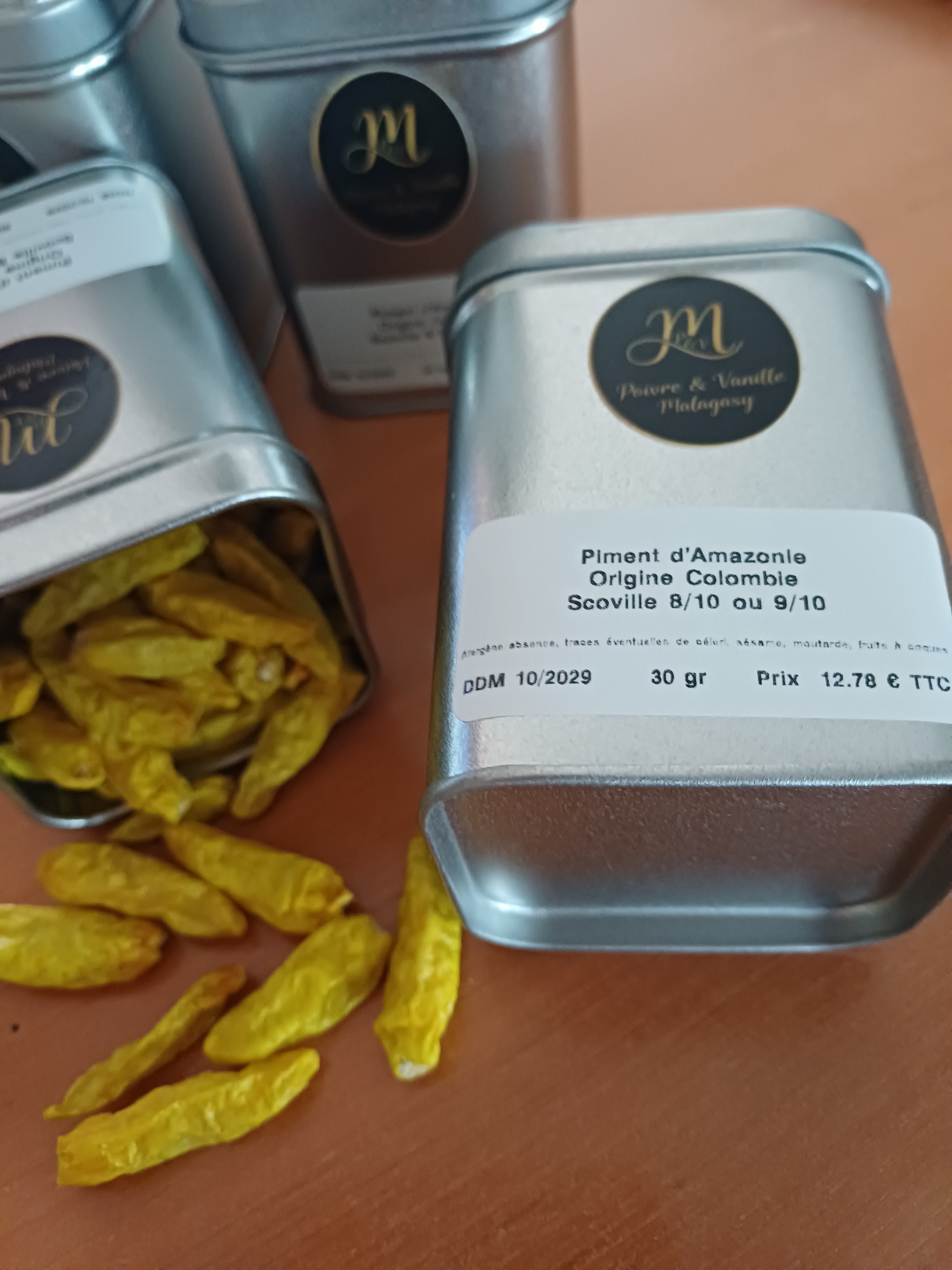 Piment Amazonie Colombie - Saveur Intense et Fruitée - Scoville 50 000-70 000