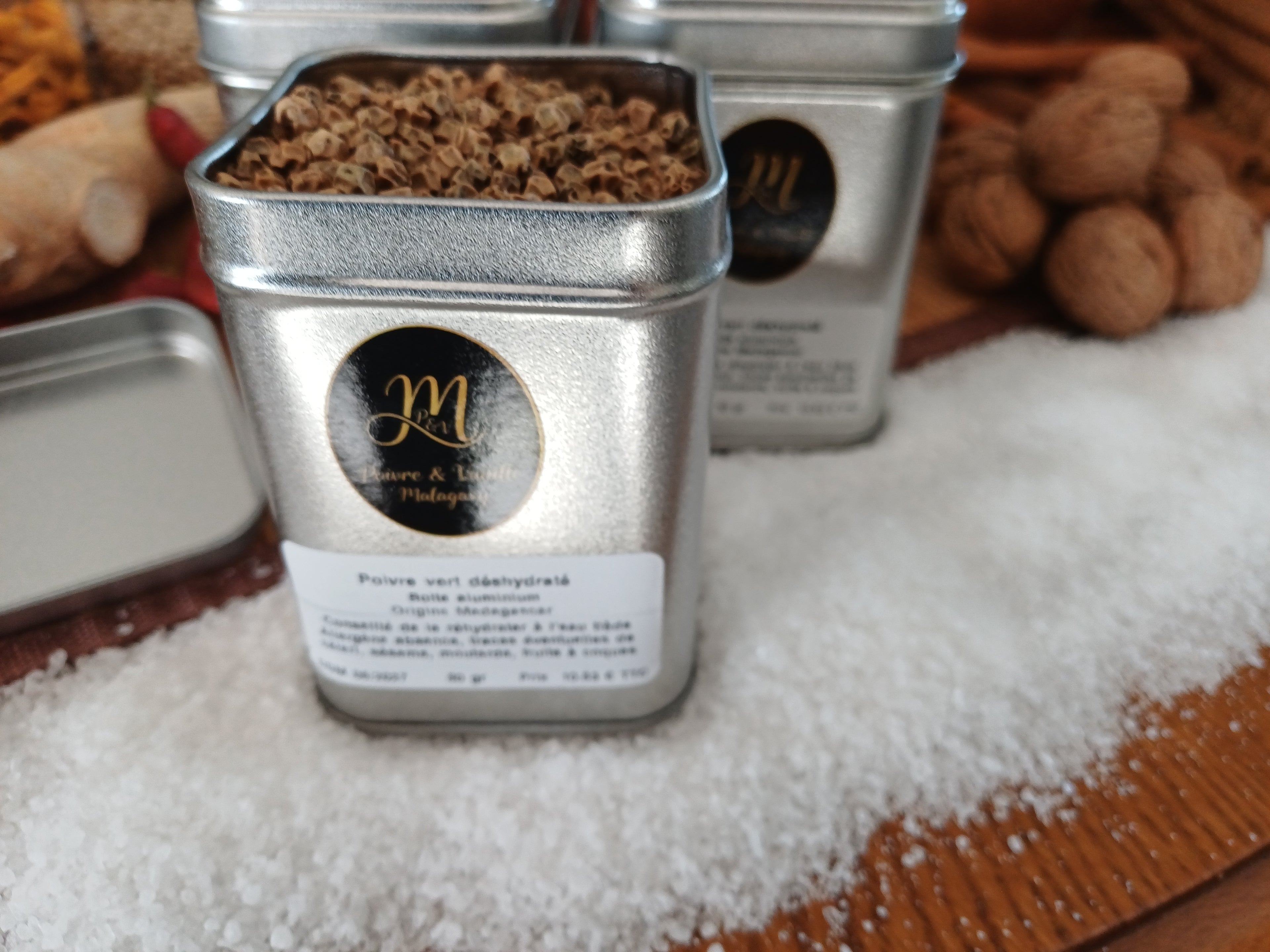 Poivre Vert Déshydraté - Saveur Fraîche et Intense