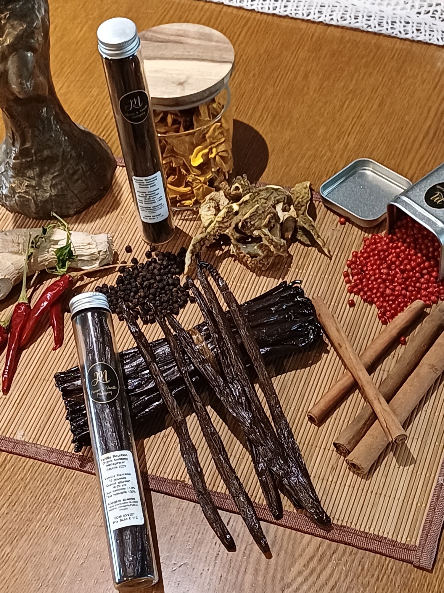 Vanille Bourbon de Sambava Madagascar Gourmet 16-18 cm