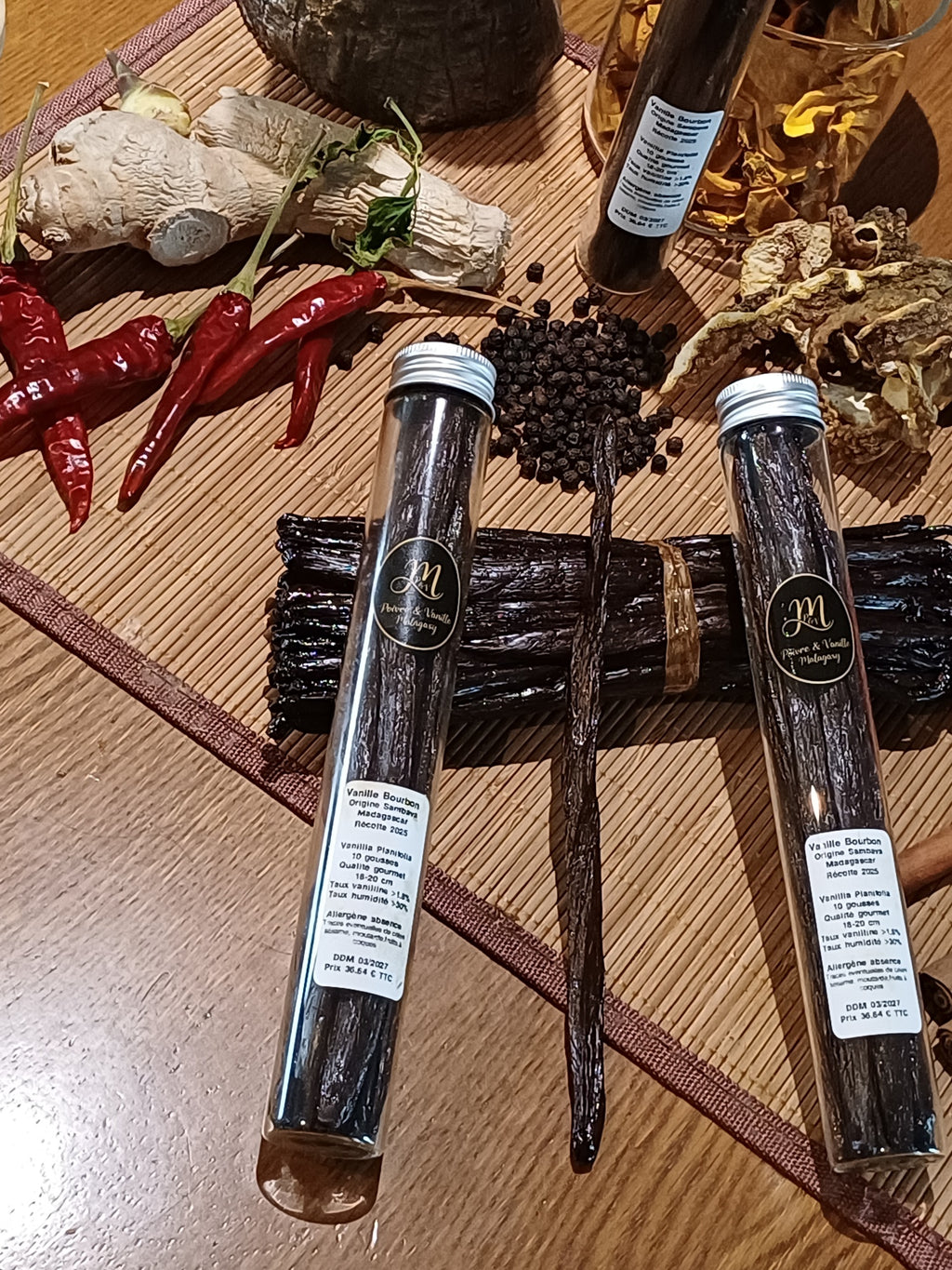 Vanille Bourbon de Sambava Madagascar Gourmet 16-18 cm