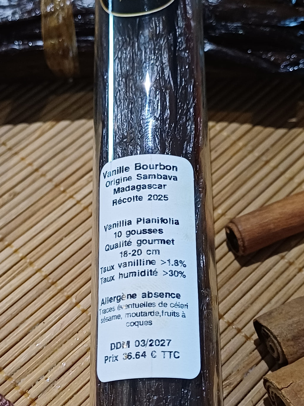 Vanille Bourbon de Sambava Madagascar Gourmet 16-18 cm