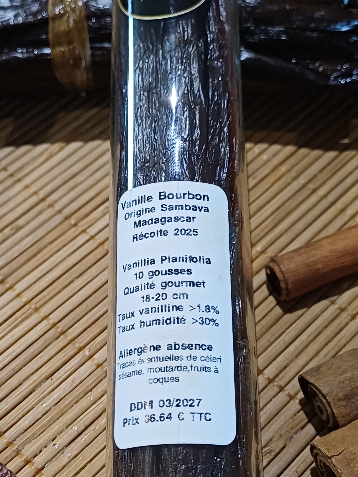 Vanille Bourbon de Sambava Madagascar Gourmet 16-18 cm