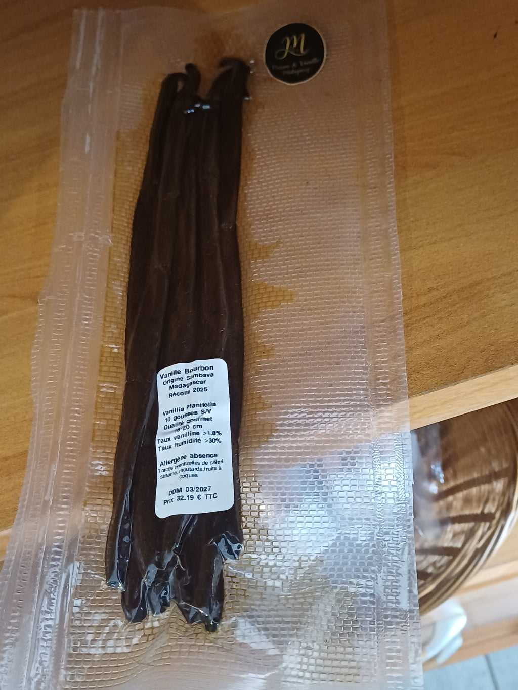 Vanille Bourbon de Sambava Madagascar Gourmet 16-18 cm