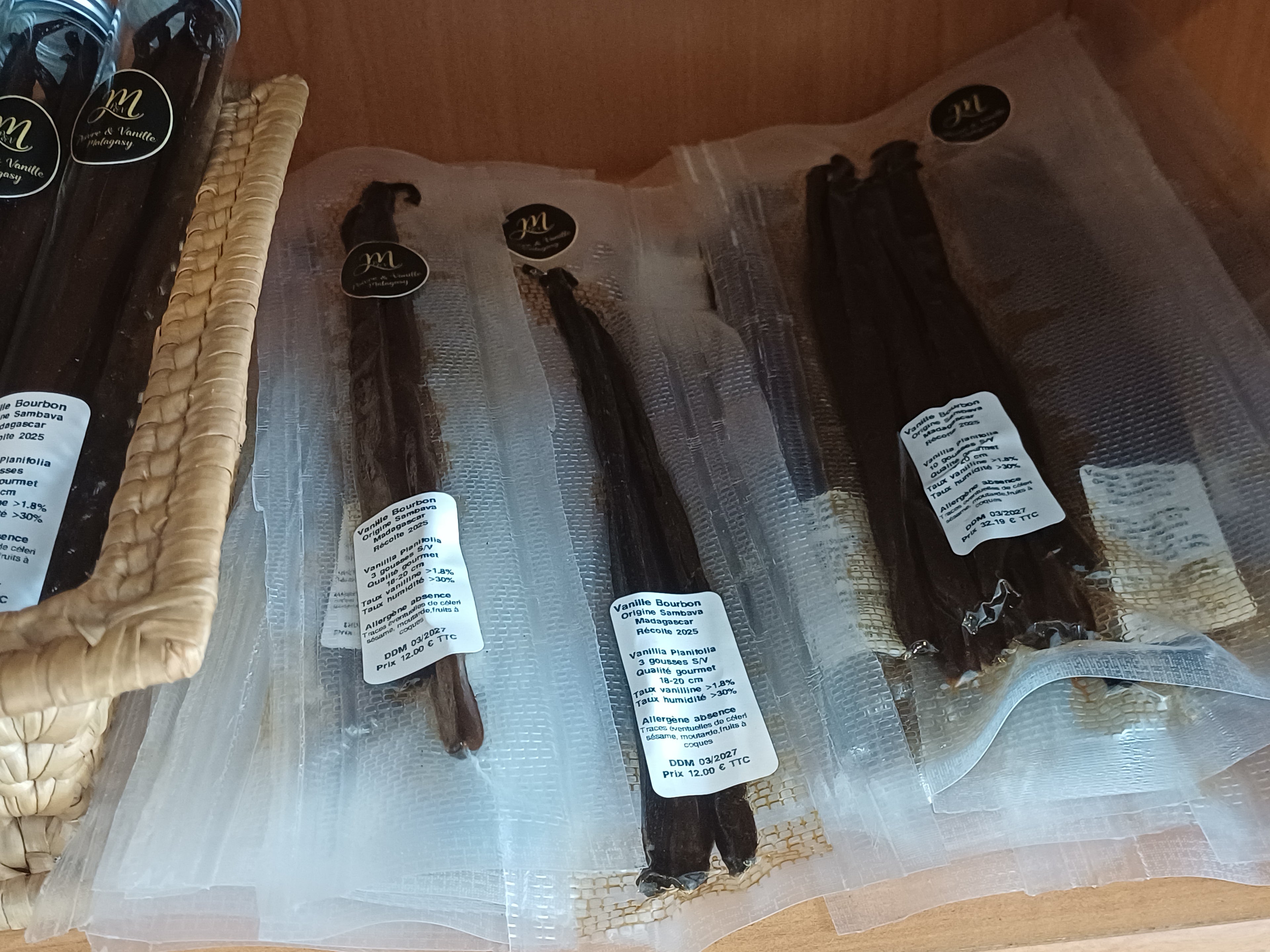 Vanille Bourbon de Sambava Madagascar Gourmet 16-18 cm