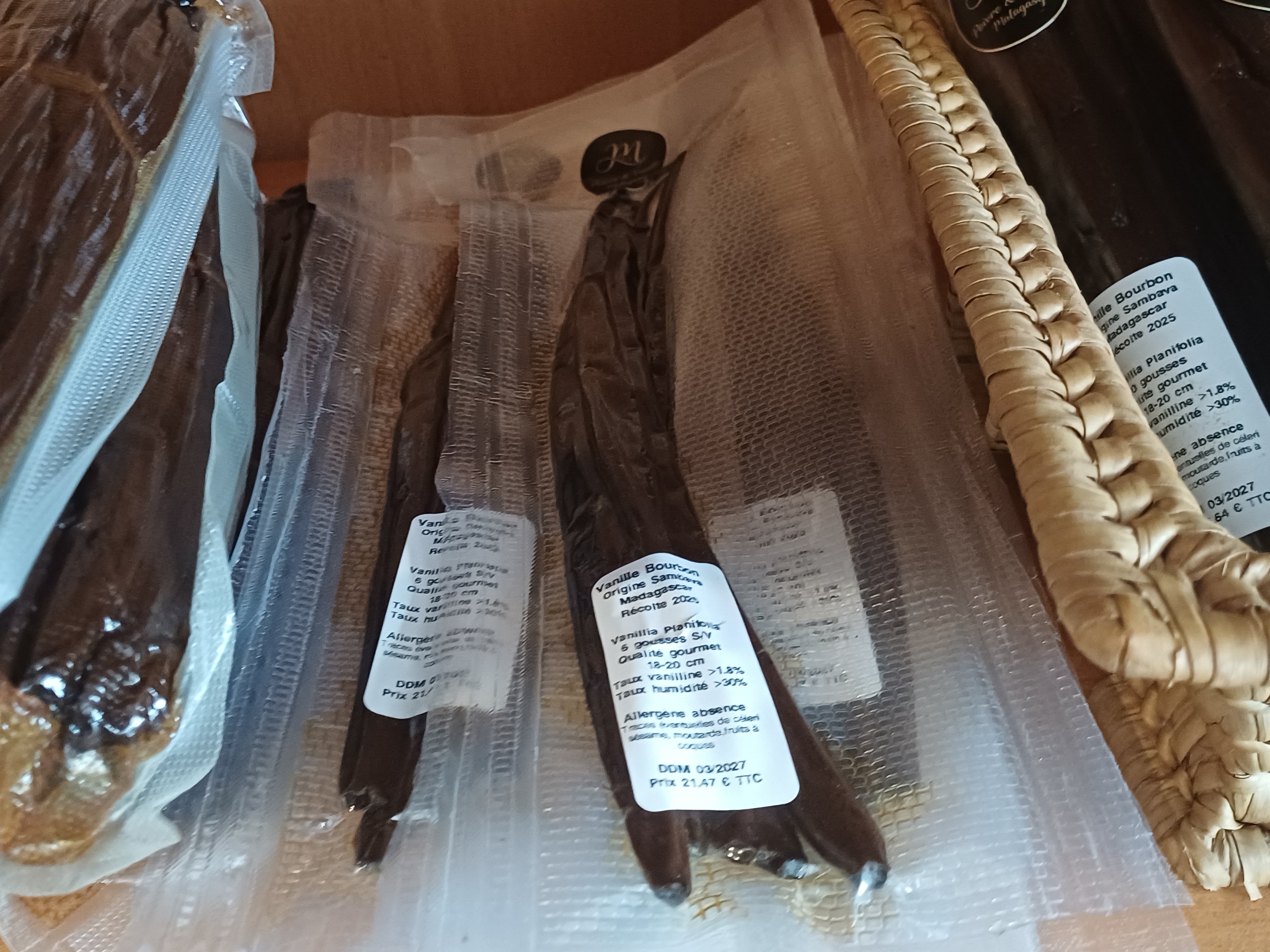 Vanille Bourbon de Sambava Madagascar Gourmet 16-18 cm